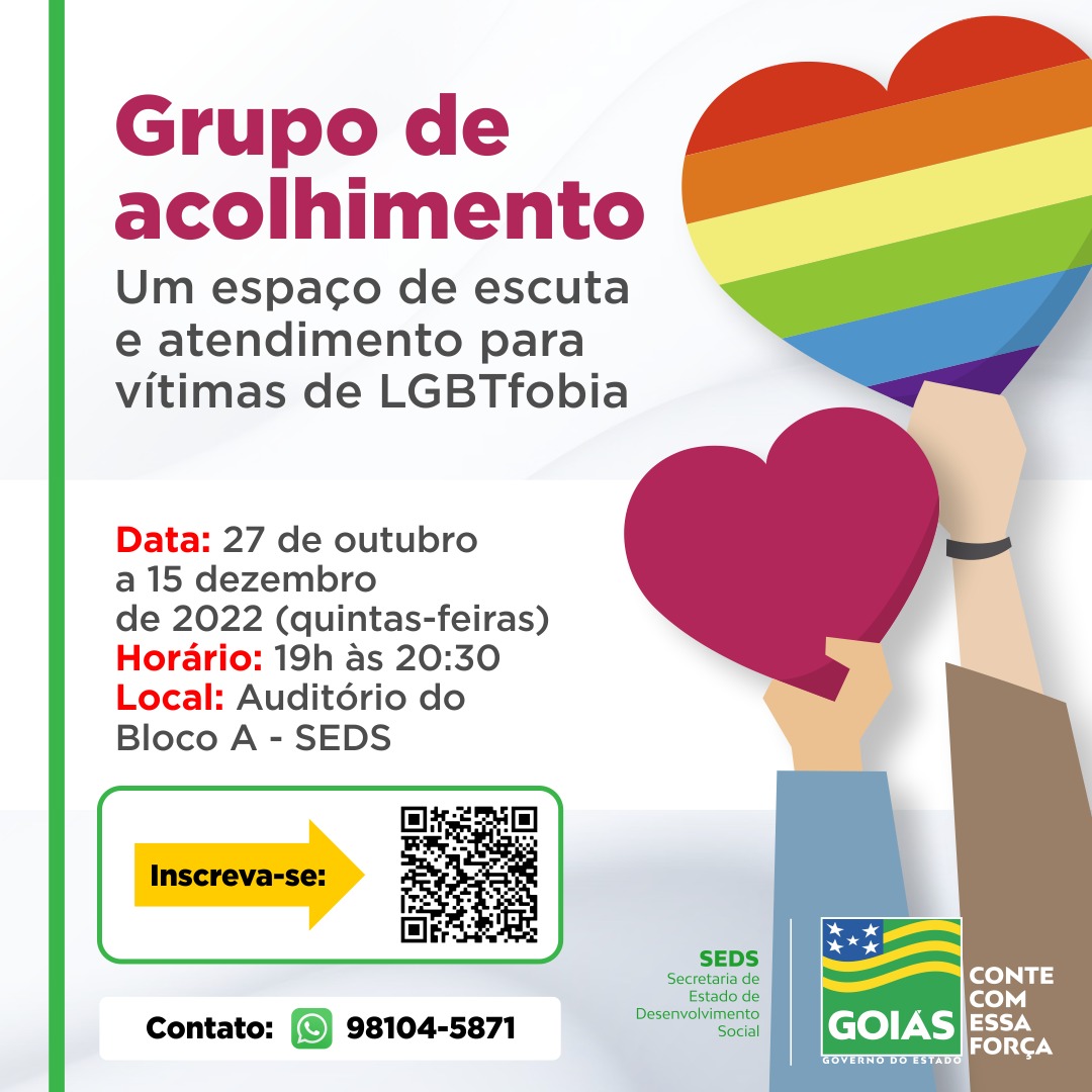 Você está visualizando atualmente Governo de Goiás cria grupo de acolhimento a vítimas de LGBTfobia