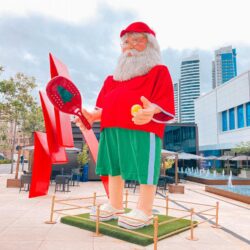 Papai Noel já está em clima de férias no Flamboyant Shopping