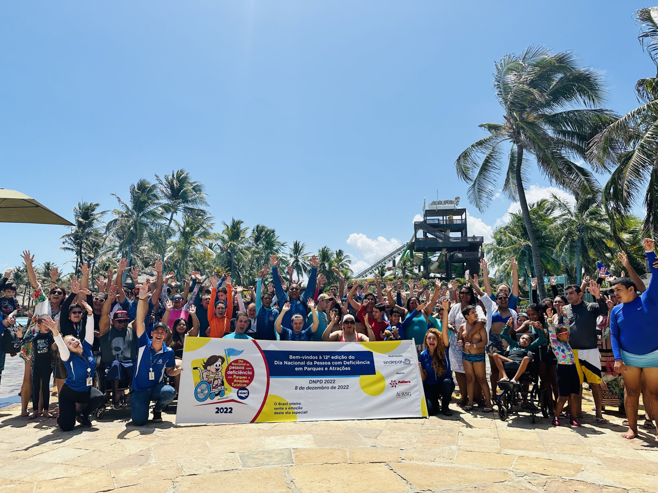 Você está visualizando atualmente Beach Park recebe 200 crianças, jovens e seus acompanhantes em comemoração ao Dia Nacional da Pessoa com Deficiência 2022 (DNPD)