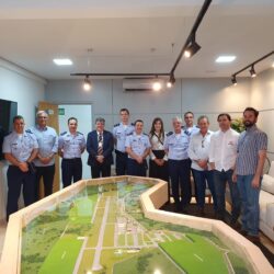 Em visita à Goiânia, oficiais da Aeronáutica conhecem projeto do Antares Polo Aeronáutico