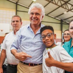 Goianira: Caiado entrega escola padrão Século XXI com capacidade para 500 alunos em tempo integral