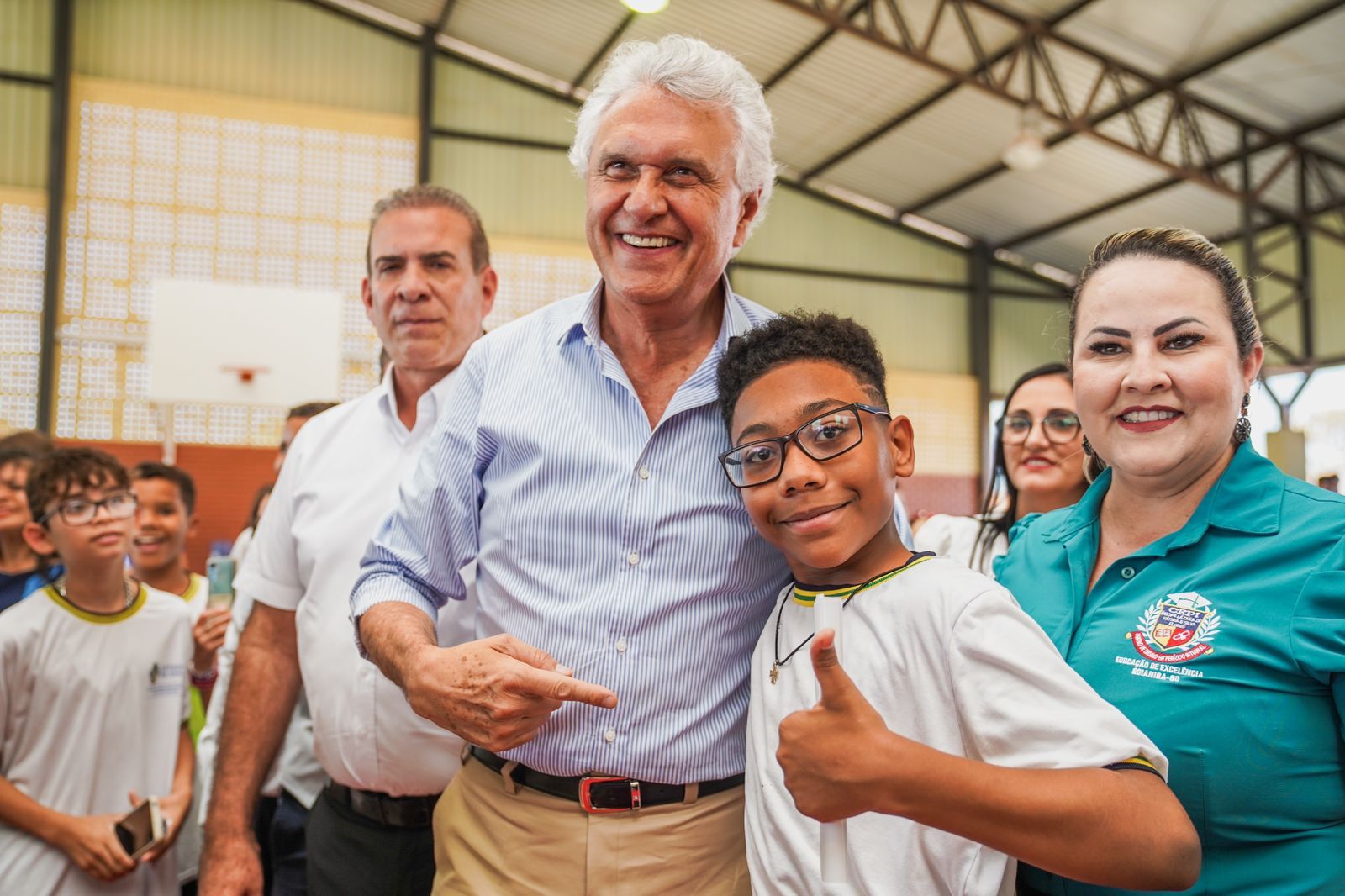 Você está visualizando atualmente <em>Goianira: Caiado entrega escola padrão Século XXI com capacidade para 500 alunos em tempo integral</em>