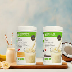 Herbalife lança novos sabores de shake vegetariano: Coco e Banana Caramelizada