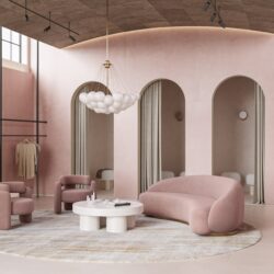 Peach Fuzz, eleita pela Pantone para 2024, inspira a arquitetura e o décor