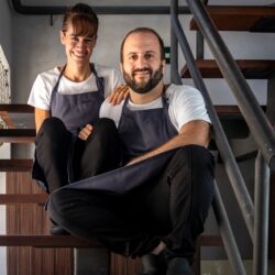 Os Chefs Dante e Kafe Bassi do Restaurante Manga na Bahia