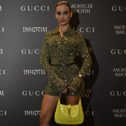 Com Gucci, Livia Nunes participa do evento beneficente  Anoitecer Inhotim