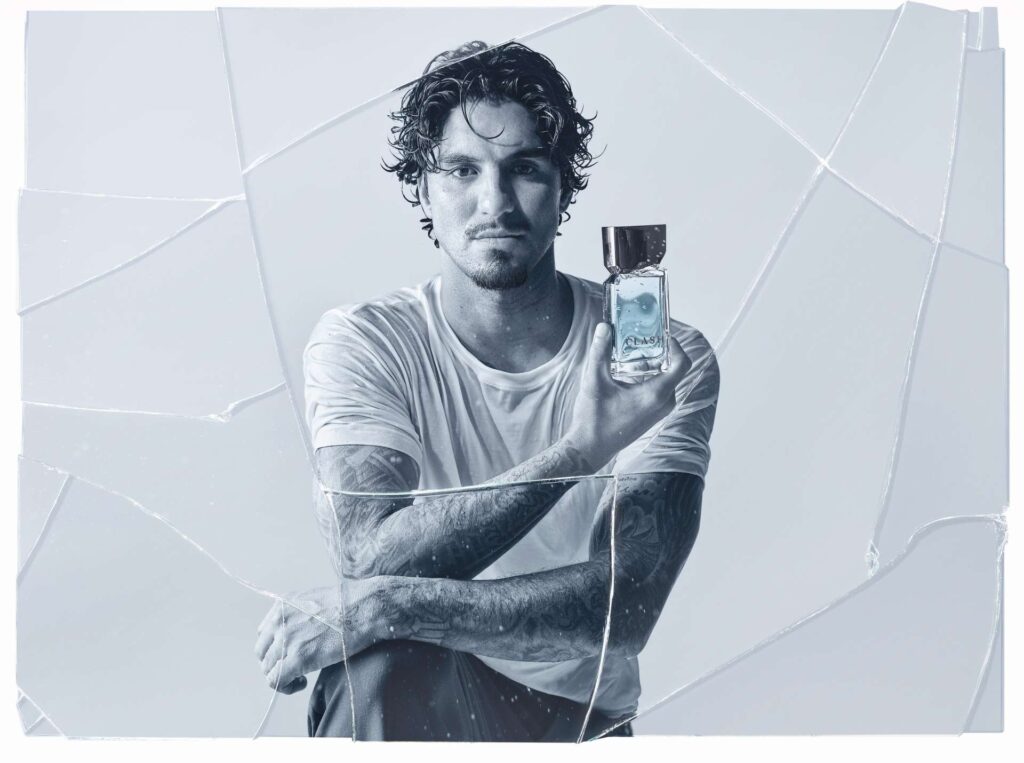 Clash, nova marca de perfumaria masculina que reinventa o frescor, com Gabriel Medina como embaixador