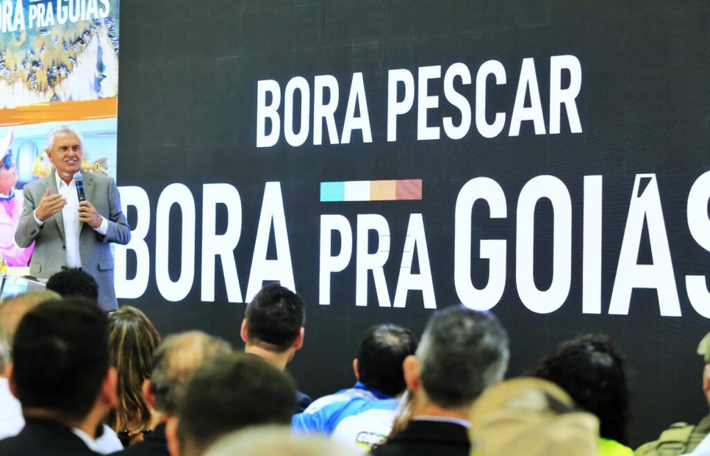 Governador Ronaldo Caiado durante anúncio da Pesca Esportiva 2025 em Goiás