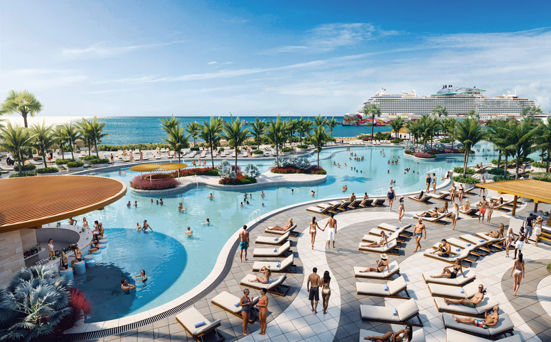 NCL batiza Norwegian Aqua e anuncia expansão em ilha privada